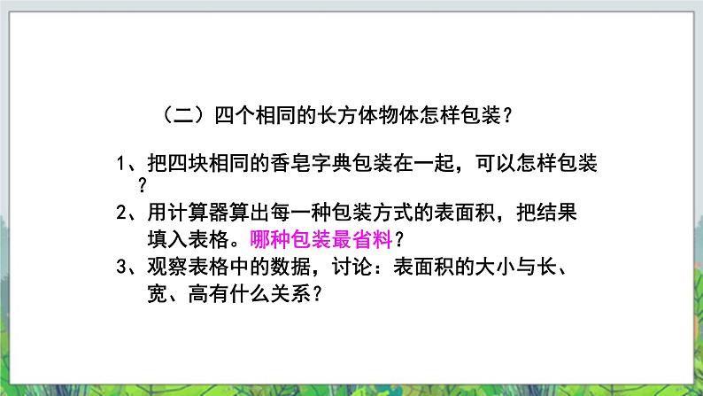 五年级下册数学课件－实践活动1 包装中的数学问题 ｜北京版04