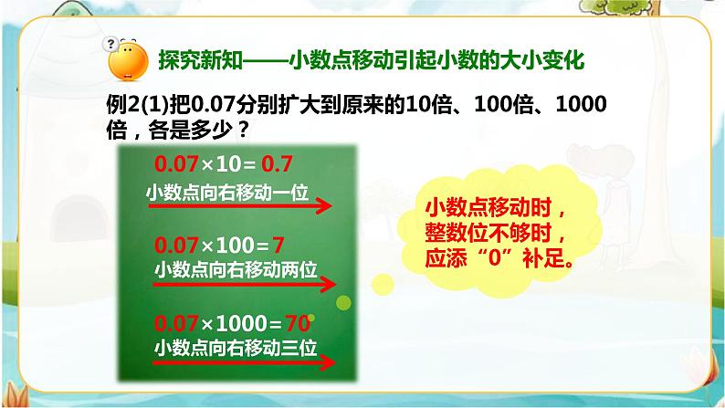 4年级数学人教版下册 15.第四单元4.3.1小数点移动引起小数大小的变化 例1例2（课件+教案+练习）08