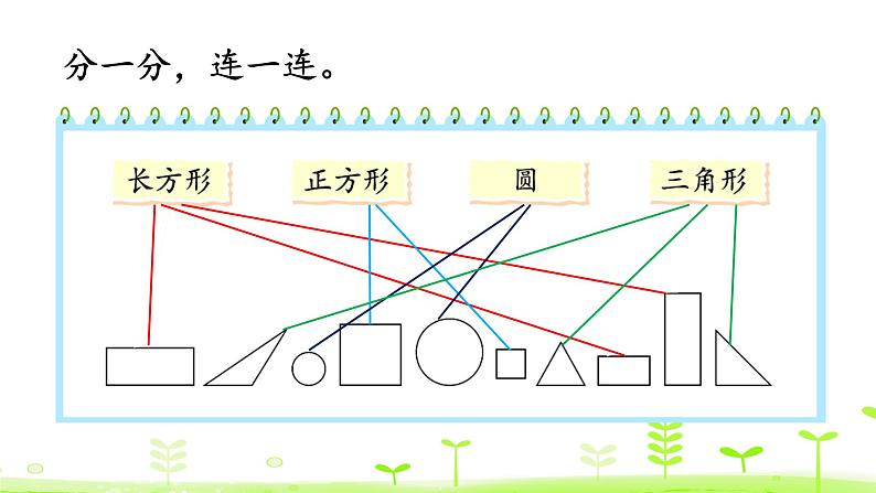 北师大版一年级数学下册课件 4.1 认识图形05