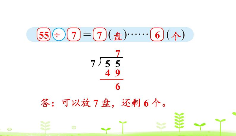 北师大版二年级数学下册课件 1.4 分草莓第7页