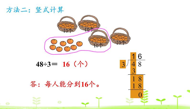 北师大版三年级数学下册课件 1.2 分橘子第6页