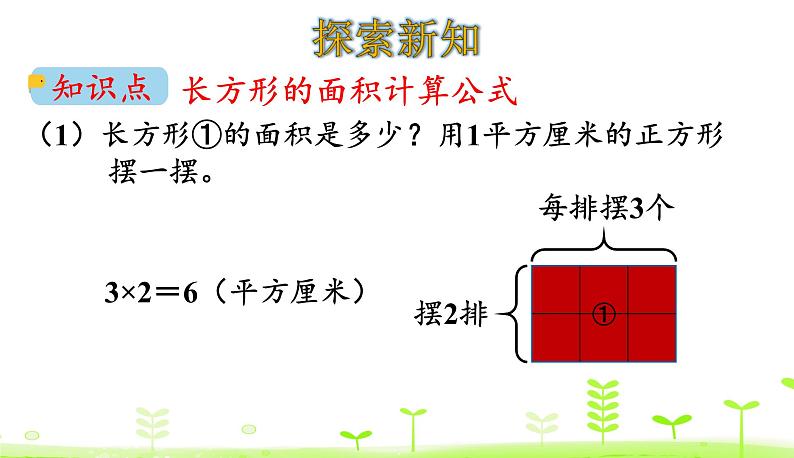 北师大版三年级数学下册课件 5.3 长方形的面积第4页