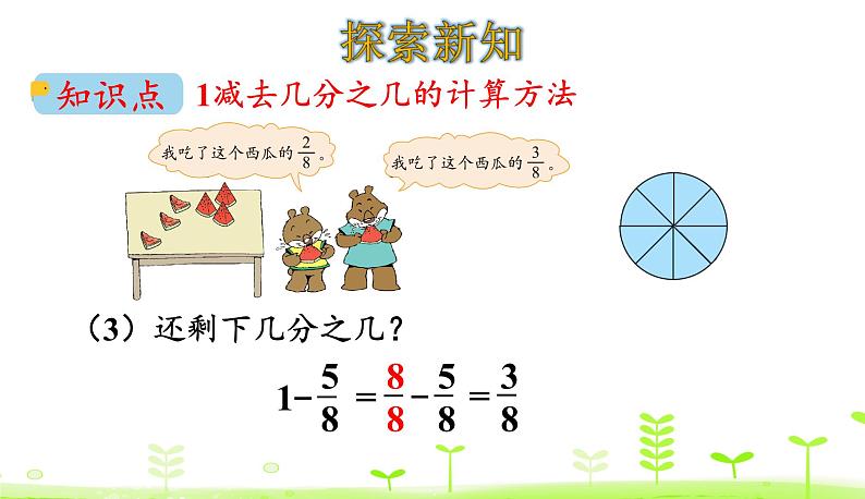 北师大版三年级数学下册课件 6.4 吃西瓜08