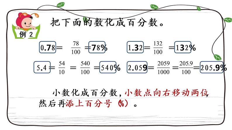 新西师大版数学六年级下册课件：1.4 百分数和分数、小数的互化06