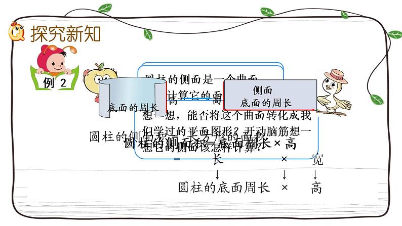 新西师大版数学六年级下册课件：2.2 圆柱的表面积03