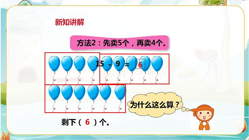 第二单元 20以内的退位减法 第一课时十几减9 课件第7页