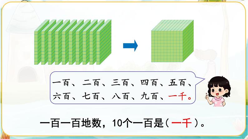 人教数学2年级下册 第7单元 第1课时  《1000以内数的认识》 PPT课件06