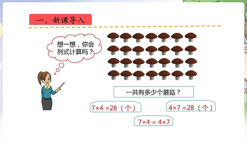 人教数学4年级下册 第3单元 第6课时  乘法交换律 PPT课件第2页