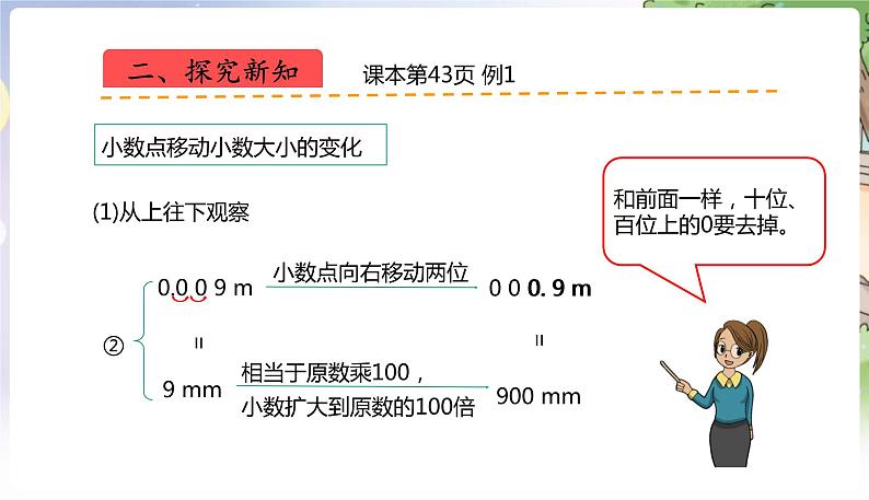 人教数学4年级下册 第4单元 第9课时  小数点移动引起小数大小的变化 PPT课件第5页