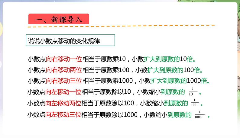 人教数学4年级下册 第4单元 第10课时  小数点移动引起小数变化规律的应用 PPT课件第2页