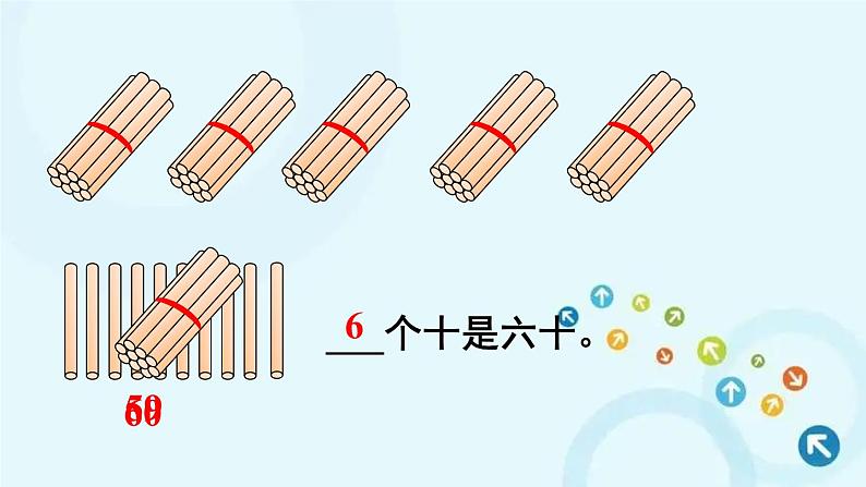 人教版数学一年级下册 第1课时 数数 数的组成 课件第7页