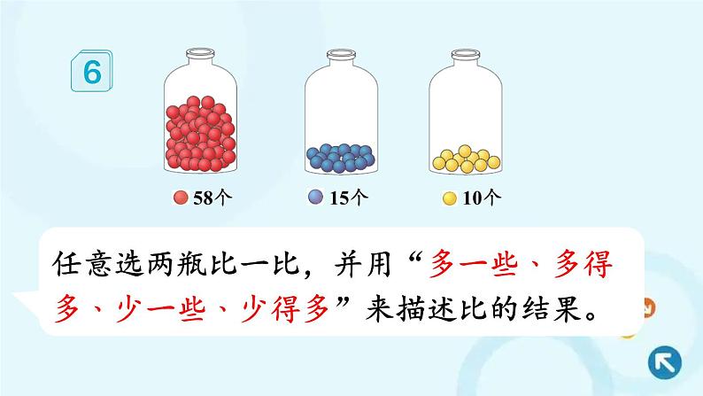 人教版数学一年级下册 第5课时 比较大小（2） 课件第6页