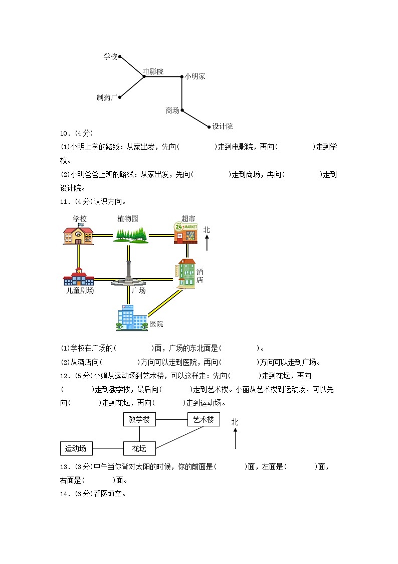 第一单元 位置与方向（一）（培优篇）—— 2022-2023年三年级下册数学单元卷：基础+培优（人教版）（含答案）02