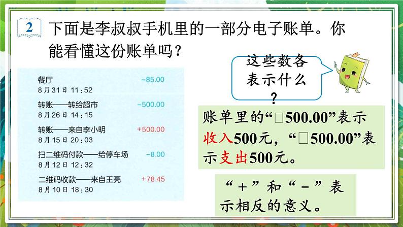 人教版数学六年级下册 1.1负数的认识 课件第7页