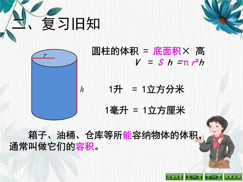 人教版六年级下册 圆柱的体积 课件第3页