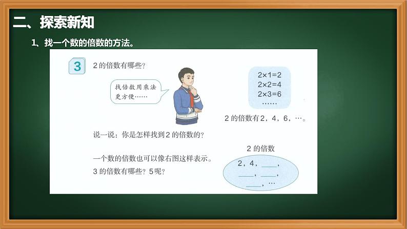 3、人教版五年级数学下册《找一个数的倍数》PPT课件第4页