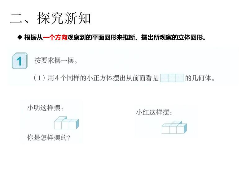 1、人教版小学五年级数学下册《观察物体》PPT课件第3页