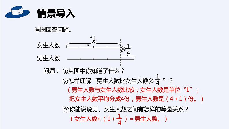 【同步备课】第三单元 第6课时 已知一个数比另一个数多（少）几分之几求这个数六年级数学上册（人教版）课件PPT第4页