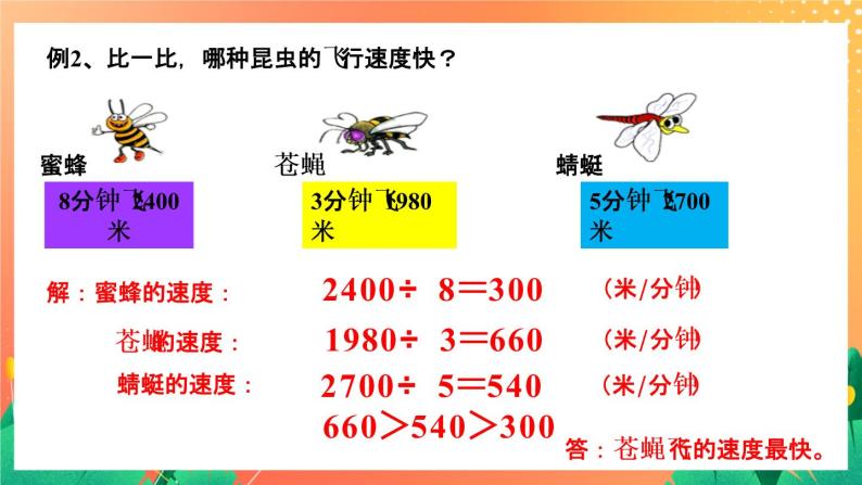 3《速度、时间和路程》课件+教案+习题07