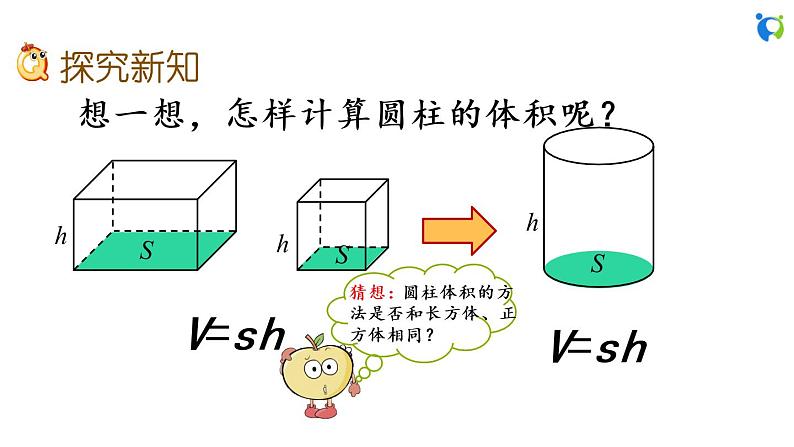 北师大版小学数学六年级下册  1.3 圆柱的体积 课件03