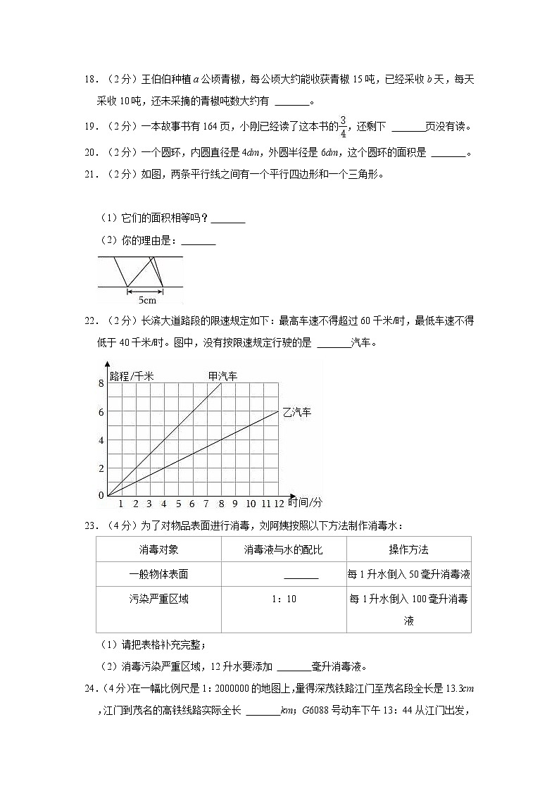2022年广东省江门市新会区小升初数学试卷03