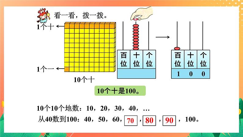 11《认识100与整十数》课件+教案+习题05