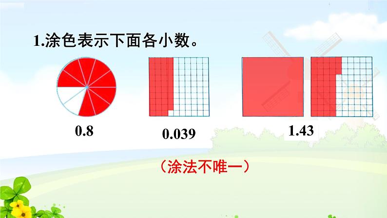 人教四下4.4小数的意义和性质单元监测课件PPT第2页