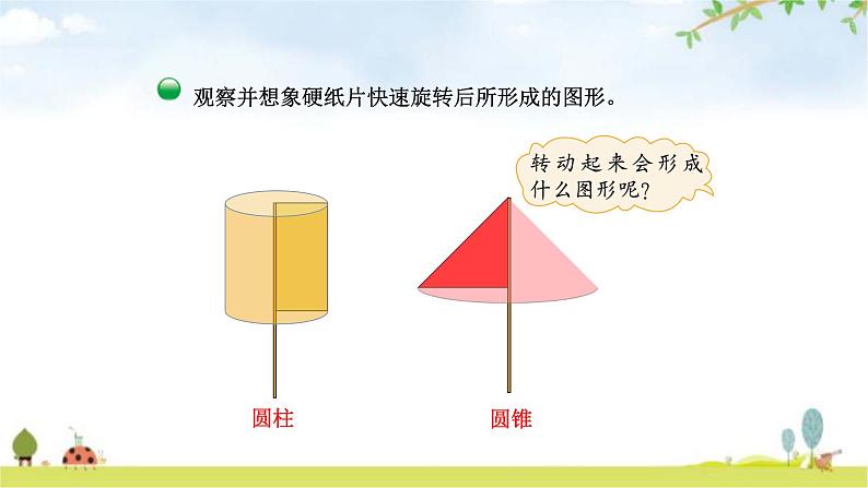 北师大版六年级数学下册总复习第1单元1面的旋转课件第5页