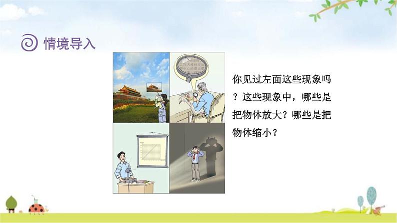 北师大版六年级数学下册总复习第2单元4图形的放大和缩小课件第3页