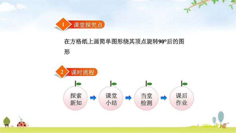 北师大版六年级数学下册总复习第3单元2图形的旋转（二）课件02