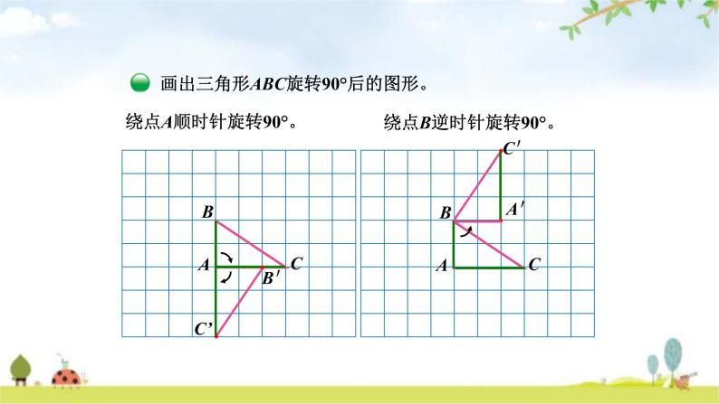 北师大版六年级数学下册总复习第3单元2图形的旋转（二）课件05