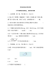 北师大版六年级数学小升初方法技能分类评价9-平面图形的周长，面积的巧算含答案