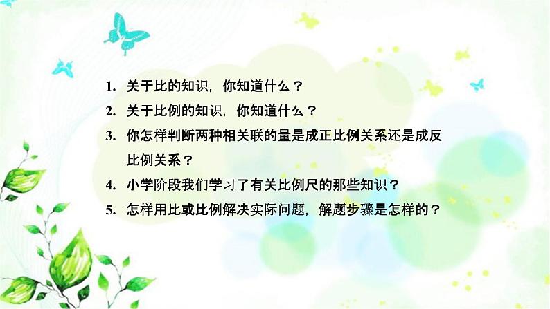 北师大版六年级数学下册总复习数与代数第10课时比和比例课件第2页