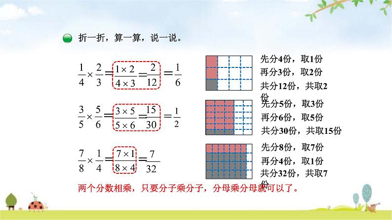 北师大版五年级数学下册第3单元第3课时分数乘法（三）教学课件第7页