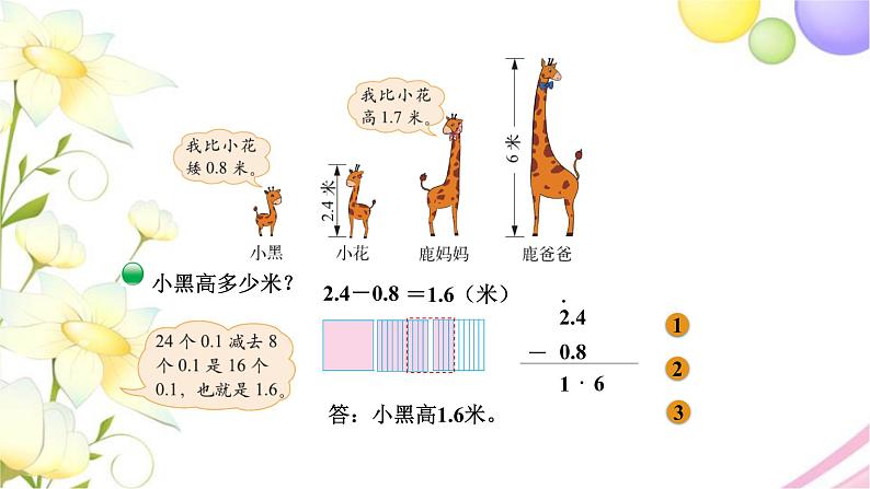 北师大版四年级数学下册第1单元6比身高教学课件第5页