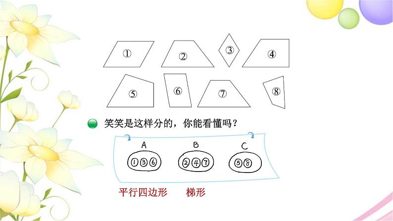 北师大版四年级数学下册第2单元5四边形分类教学课件05