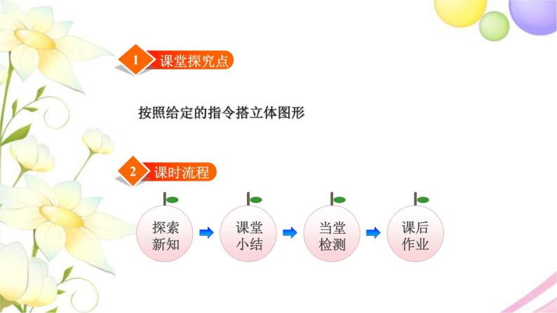 北师大版四年级数学下册第4单元2我说你搭教学课件02