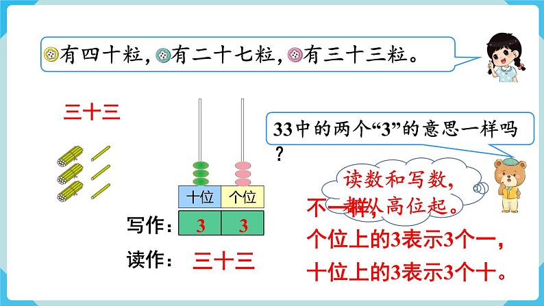 第4单元100以内数的认识第3课时 读数、写数课件06