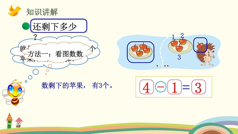 一年级上册数学课件-第三单元-第4课时 还剩下多少第3页