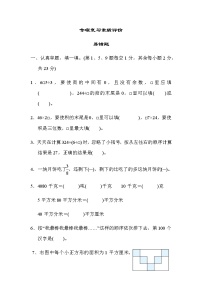 北师大版三年级数学下册专项复习素质评价易错题含答案