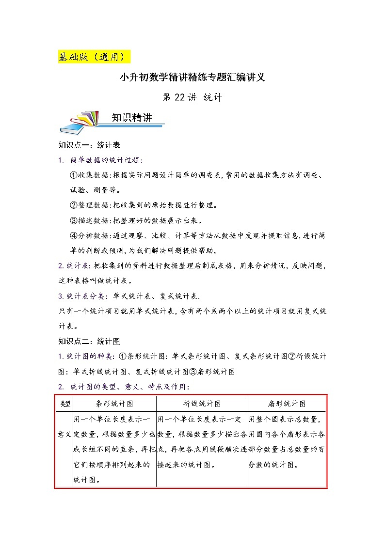 第22讲 统计（解析）第1页
