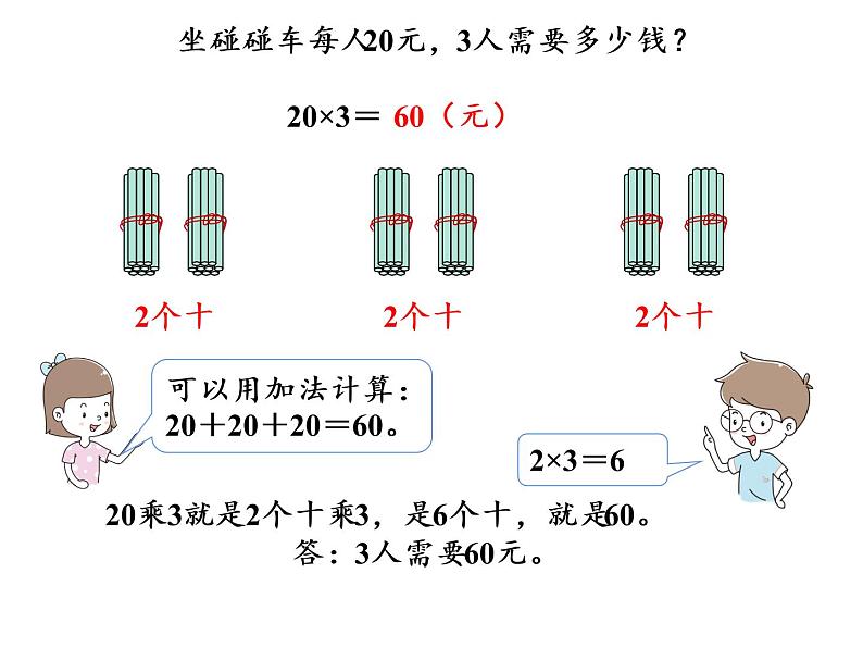 【精品】人教版三年级上册数学课件-第6单元第1课时  口算乘法04