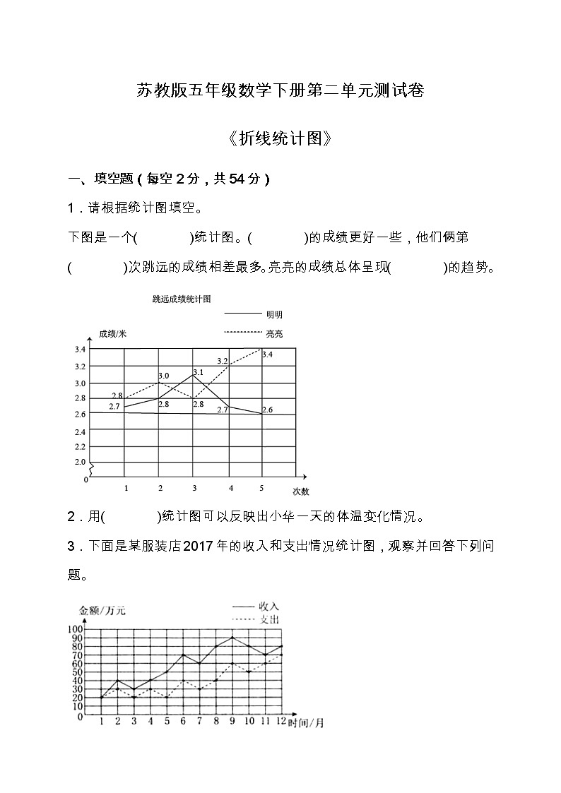 苏教版五年级数学下册第二单元测试卷 附答案01