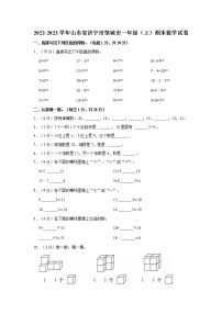 2022-2023学年山东省济宁市邹城市一年级（上）期末数学试卷