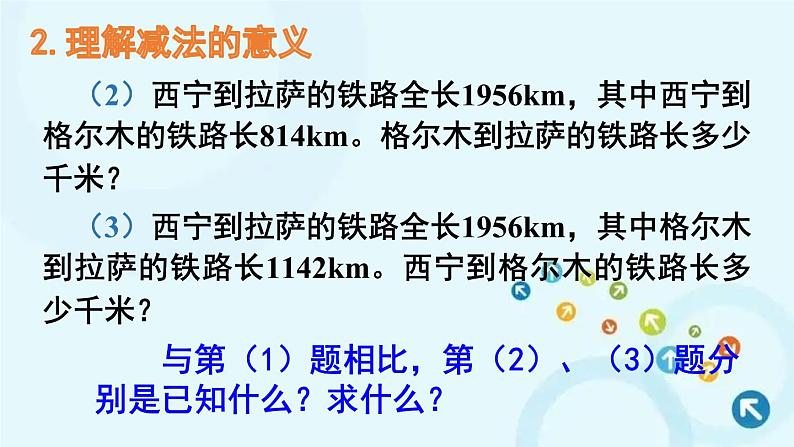 人教版数学四年级下册 第1课时 加、减法的意义和各部分间的关系 课件05