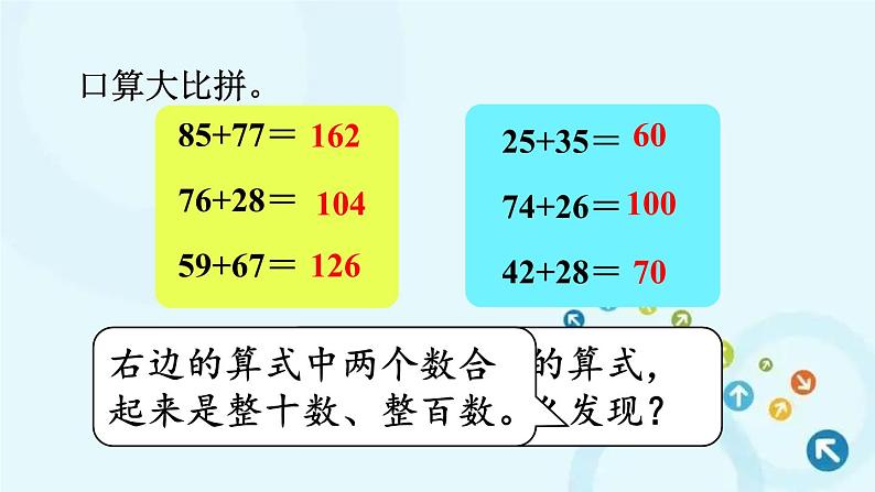 人教版数学四年级下册 第2课时 加法运算律的应用 课件第4页