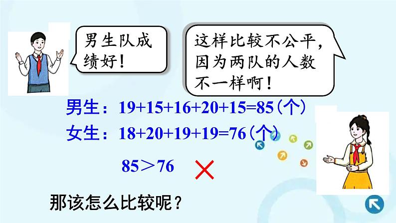 人教版数学四年级下册 第2课时 平均数（2） 课件第3页