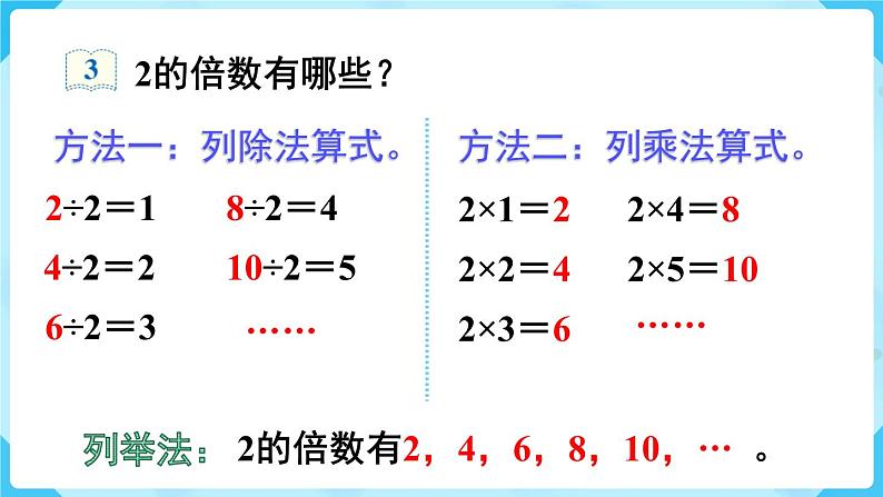 人教五下数学第2单元因数和倍数第2课时因数和倍数的认识（2）课件08