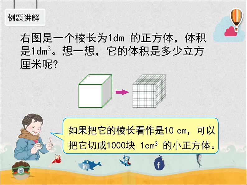 人教版数学五年级下册第三单元《体积单位间的进率》教学课件第3页