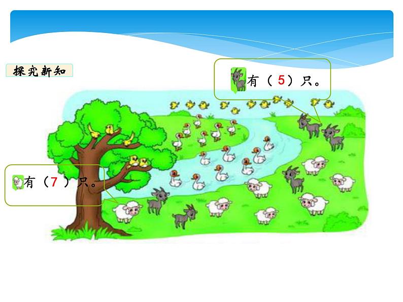 1年级数学北师大版下册课件第1单元《1.6美丽的田园》0206